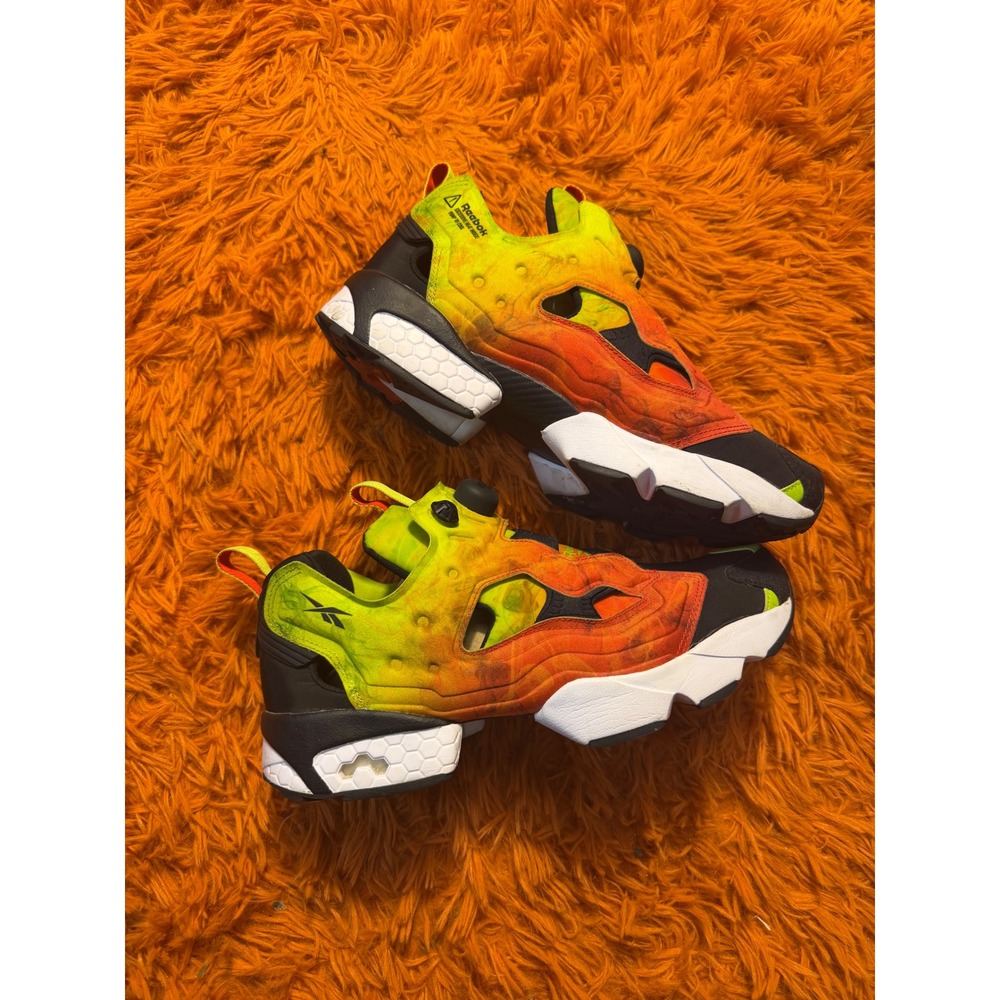 Reebok Instapump Fury OG Hot Chilli Mens Size 10 Orange Green FV1576 Sneaker